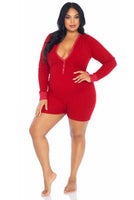 Plus Size Long Johns Women's Romper Shorts