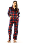 Plus Size Multi Color Plaid Print Pajama Set – Donna di Capri  