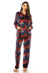 Plus Size Printed  2 Piece Women's Pajama Sets – Donna Di Capri