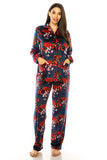 Plus Size Printed  2 Piece Women's Pajama Sets – Donna Di Capri