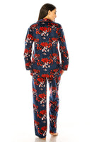 Plus Size Printed  2 Piece Women's Pajama Sets – Donna Di Capri