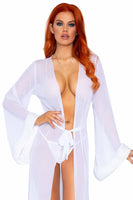 Plus Size Sheer Lingerie with Robe Set