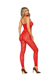 Seamless Lace Bodystocking and Harness Set