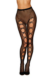 Fishnet Pantyhose with Playful Cut-out Details