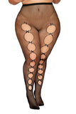 Fishnet Pantyhose with Playful Cut-out Details