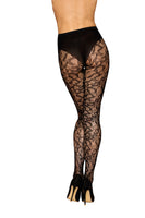 Seamless Knitted Lace Pantyhose