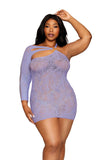 Seamless asymmetrical chemise