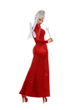 Women’s Fairy Godmother Costume, Enchanting Fairy Tale Outfit with Flowing Fabric & Wand Detail for Halloween, Cosplay, Themed Parties & Events