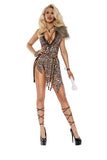 Women’s Cave Girl Costume, Prehistoric Fantasy Outfit with Rugged Primitive Styling for Halloween, Cosplay & Themed Parties