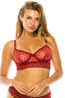 Mesh Underwire Bra