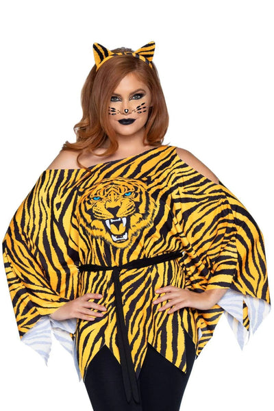 Tiger Costume Poncho Set