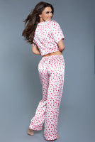 Two Pc Pajama Satin Sets for Women's Sleepwear