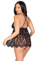 Two Piece Floral lace babydoll 