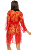 Two Piece Floral Lace Robe – Donna di Capri  