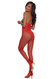 Open-Cup Halter Bodystocking