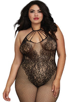 Fishnet Bodystocking with Knitted “Teddy” Design
