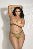 Leopard Print Mesh High Leg Thong – Sexy & Stretchy Lingerie for Women
