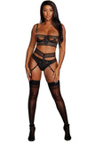 Sheer Striped Four Piece Set