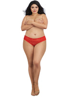 Ruffle Back Crotchless Panty