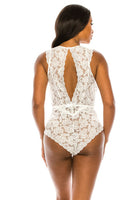 Floral Lace Teddy bodysuit