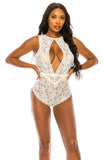 Floral Lace Teddy bodysuit