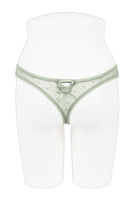 Dotted Stretch Mesh Thong