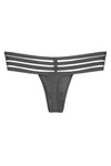 Microfiber Caged Thong Panty