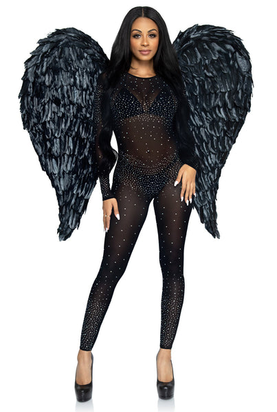   43" Deluxe Feather Costume Angel Wings Suit