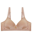 Solid coverage bra with lightly pad