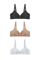 Solid coverage bra with lightly pad