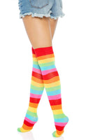 Harper Rainbow Thigh High Stockings