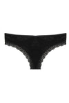 Cut Out Back Velvet Thong