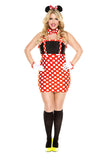 Four Pieces Darling Mouse Costume Set