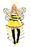 Six Pieces Deluxe Queen Bee Costume Set
