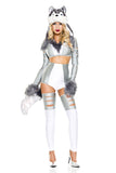Wild Wolf Woman Costume Set