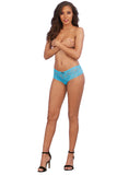 Satin Bow Crotchless Boyshort
