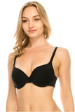 Solid Plunge Bra with underwire