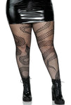 Plus Snake Net Tights