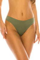 No line solid laser cut Thong