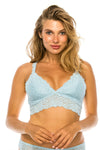 Floral lace wire-free comfort Bralette