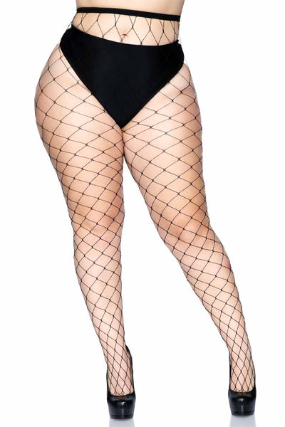 Plus Fence Net Tights