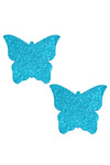 Blue Glitter Butterfly Pasties