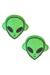 Kanye The Alien Green Holographic Nipztix Pasties