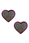 Heart 'n Soul Iridescent Crystal Heart Silicone Nipztix