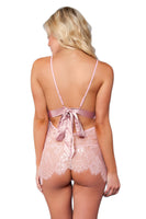 Sheer Lace Cami Chemise with Thong