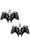 Freaking Awesome Glitter Blacklight Glow Skeletor Bat Nipztix