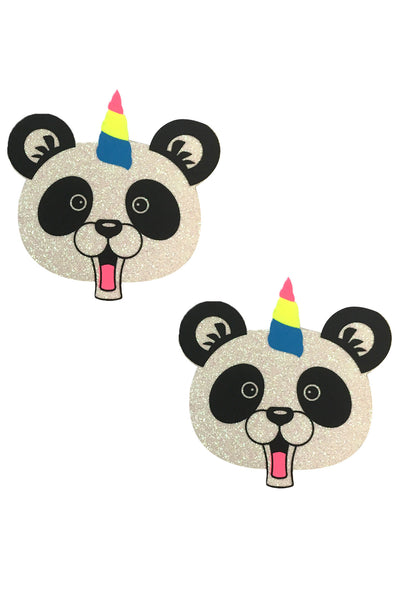 PandaCorn White Glitter Spirit Party Animal Nipztix Pasties