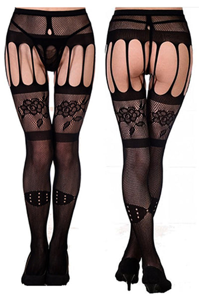 Suspender Thigh-High Pantyhose Stock (6 Pack)