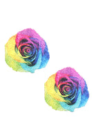 Freaking Awesome Pride Rainbow Rose Nipztix Pasties