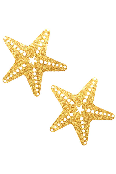 Gold Fairy Dust Glitter Sexy Starfish Pasties